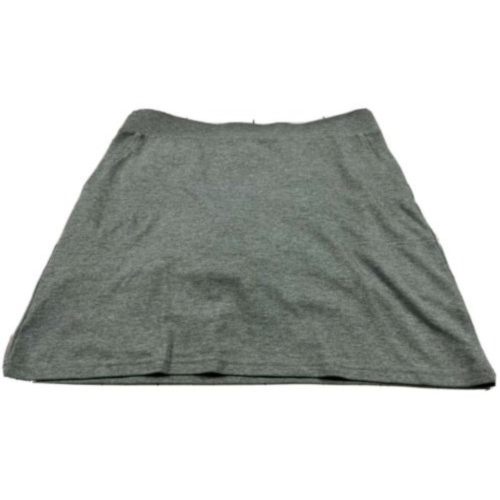 Croft Barrow Skort Skirt Mini Size Medium Stretch Gray Pockets Ladies